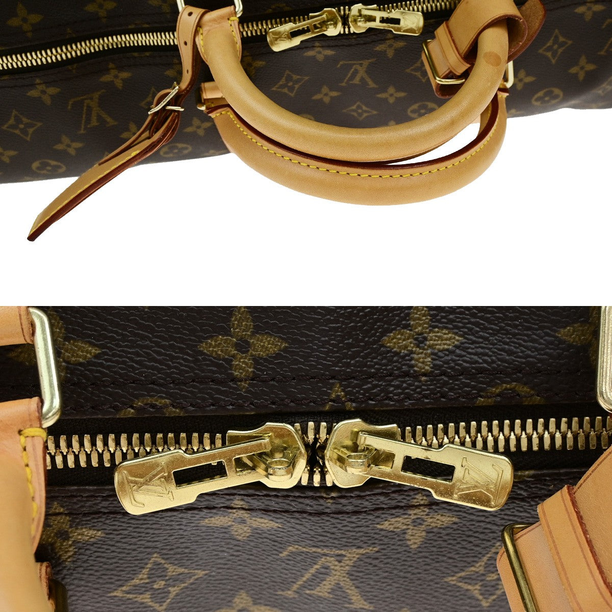 LOUIS VUITTON Keepall 60 Travel Hand Bag Monogram Leather Brown M41422 24YH148