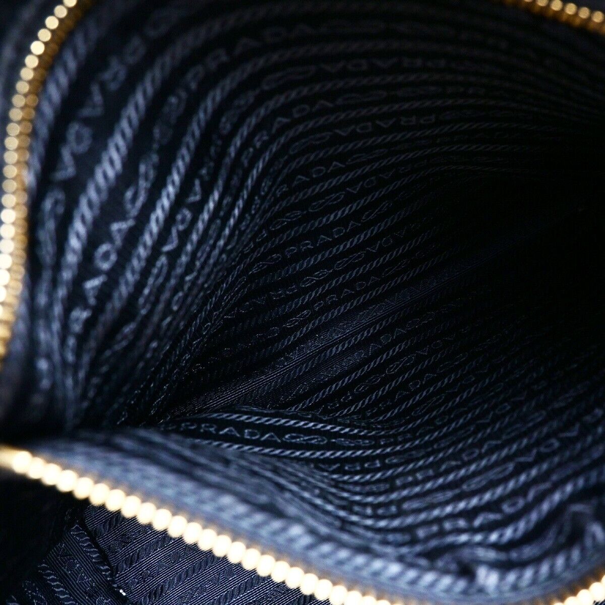 PRADA MILANO Logo Shoulder Bag Vitello Daino Leather Black GHW 50RK710