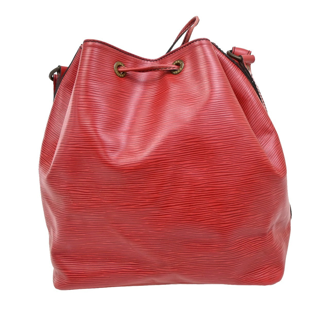 LOUIS VUITTON Petit Noe Drawstring Shoulder Bag Epi Leather Red M44107 37EF884