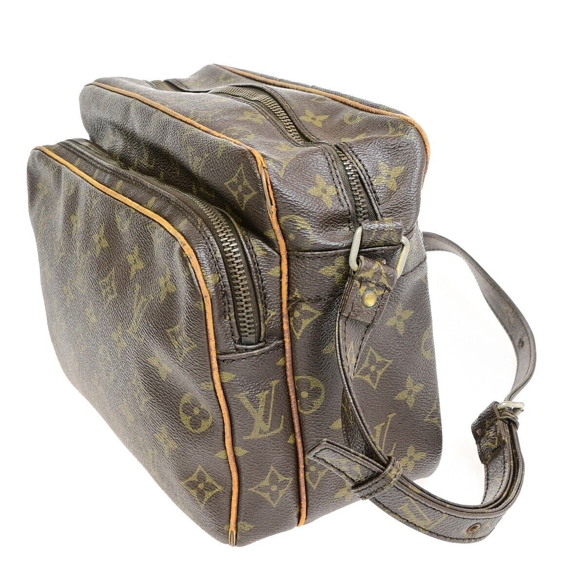 LOUIS VUITTON Nile Crossbody Shoulder Bag Monogram Leather Brown M45244 04ED907