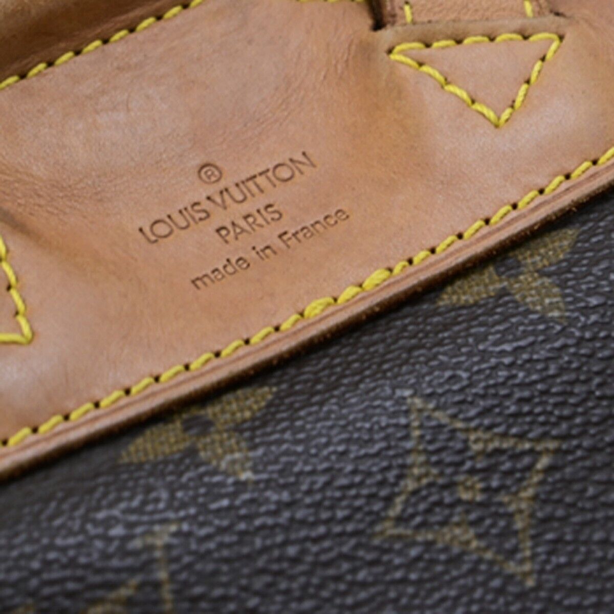 LOUIS VUITTON Montsouris MM Backpack Bag Monogram Leather Brown M51136 73ED058