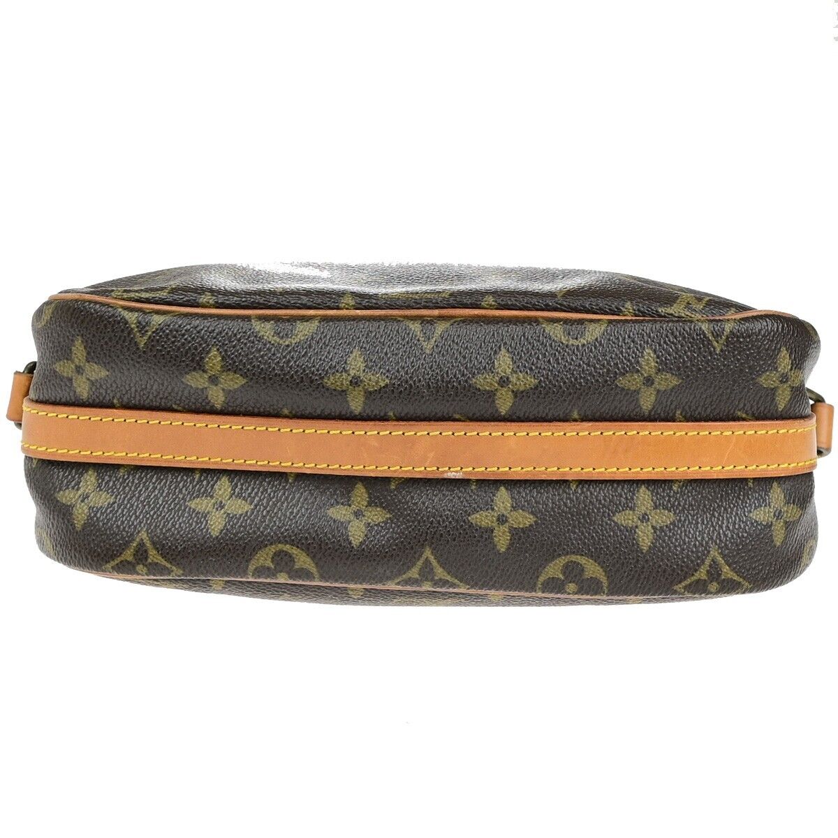 LOUIS VUITTON Senlis Shoulder Bag Monogram Leather Brown France M51222 31ED197