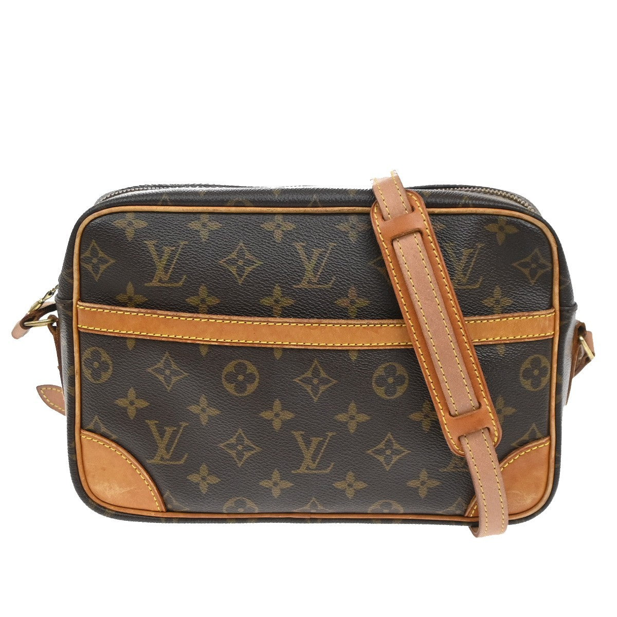 LOUIS VUITTON Trocadero 27 Shoulder Bag Monogram Leather Brown M51274 33SA141