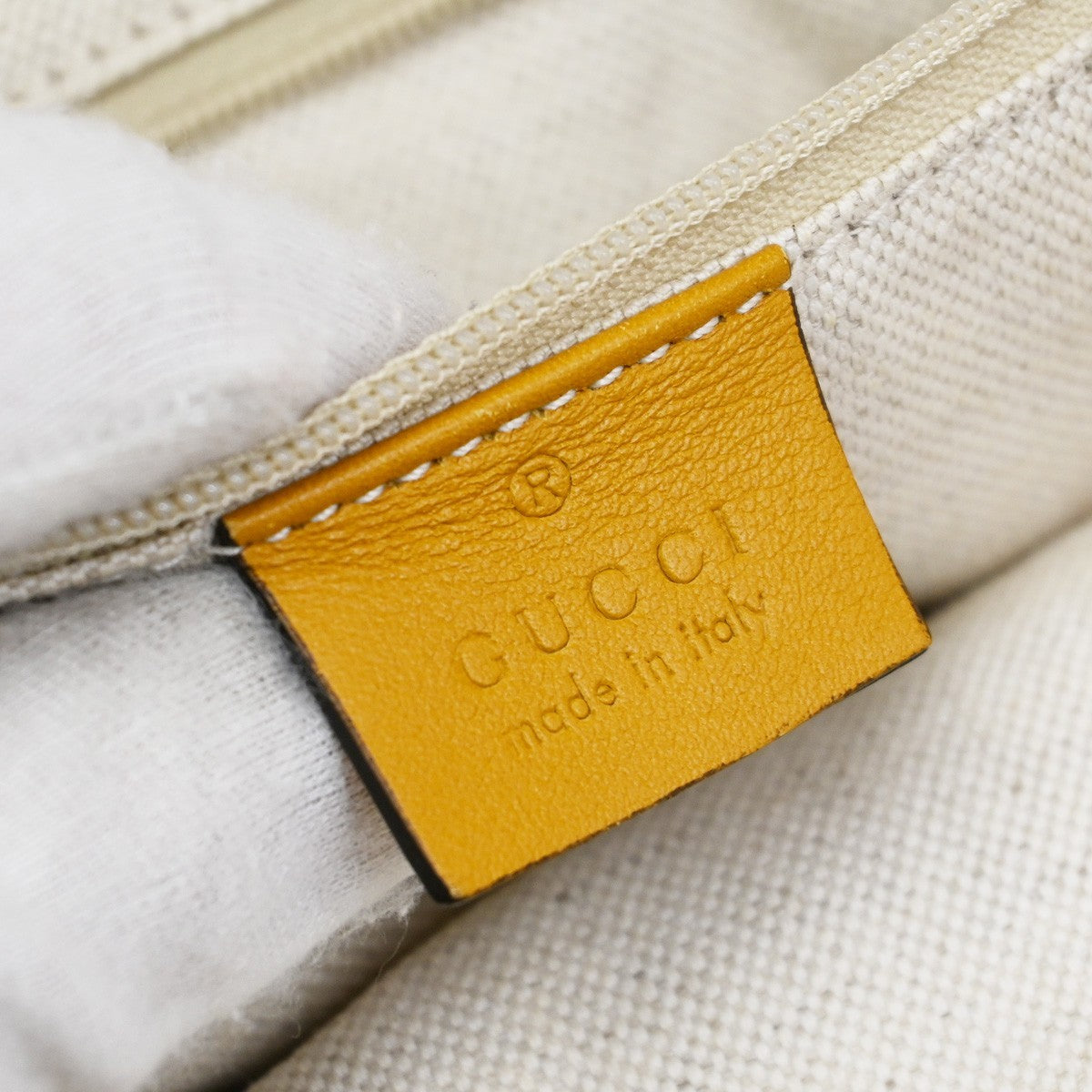 GUCCI GG Sukey Charm Hand Tote Bag Leather Yellow GHW 493492 85TA113