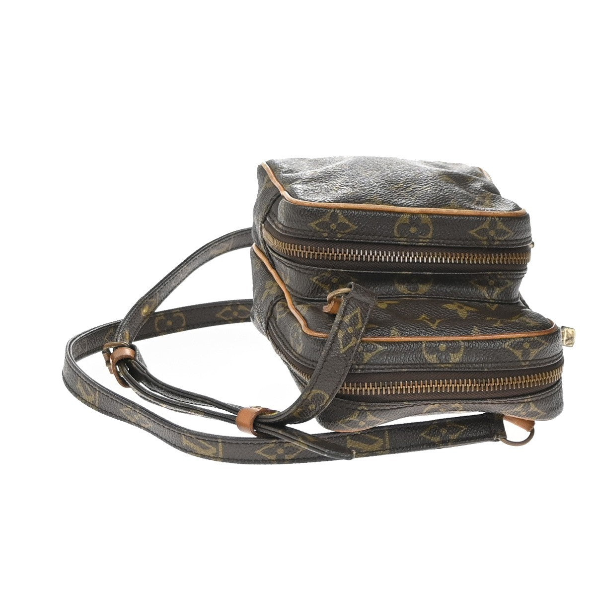 LOUIS VUITTON Mini Amazon Shoulder Bag Monogram Leather Brown M45238 32KC782