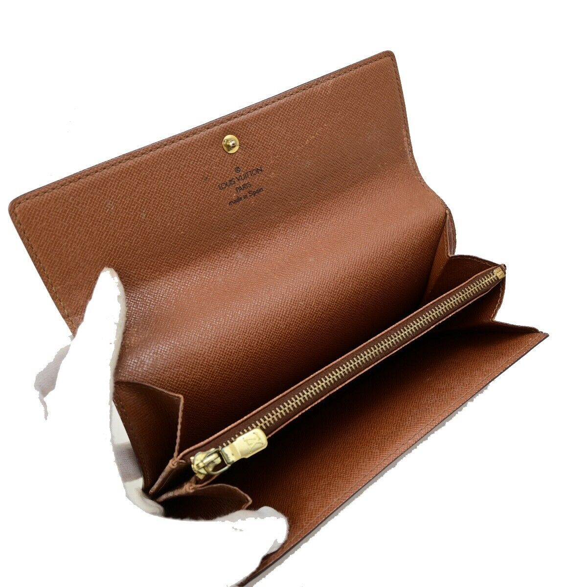 LOUIS VUITTON Porte Monnaie Credit Bifold Wallet Monogram Leather M61725 02ED154