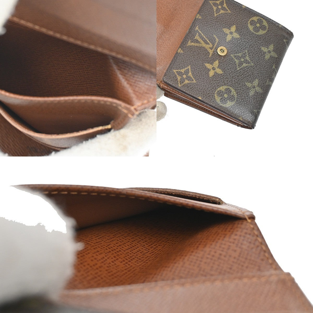 LOUIS VUITTON Porte Monnaie Billets Cartes Credit Wallet Monogram M61652 07CA387