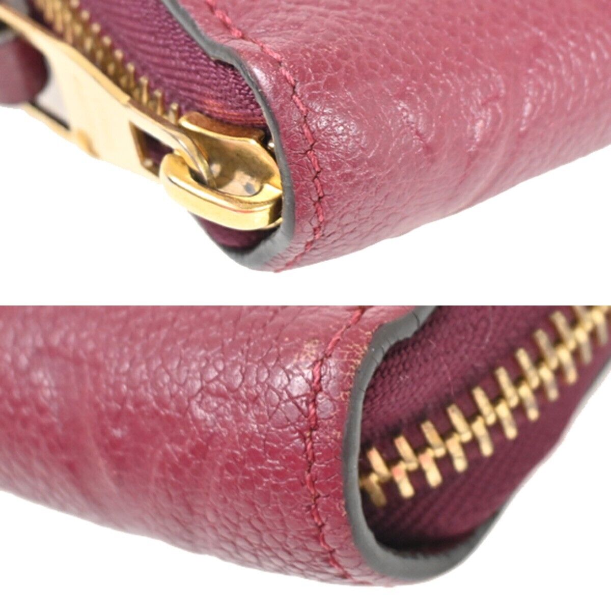 LOUIS VUITTON Zippy Wallet Long Wallet Monogram Empreinte Aurore M60549 35FA439