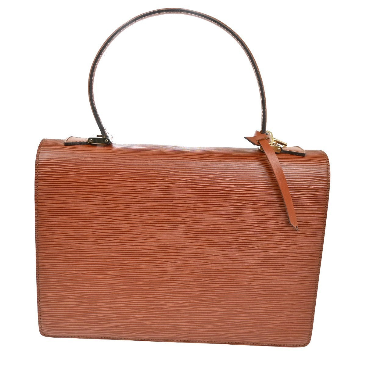 LOUIS VUITTON Concorde Hand Bag Epi Leather Brown Gold France M52133 85CA714