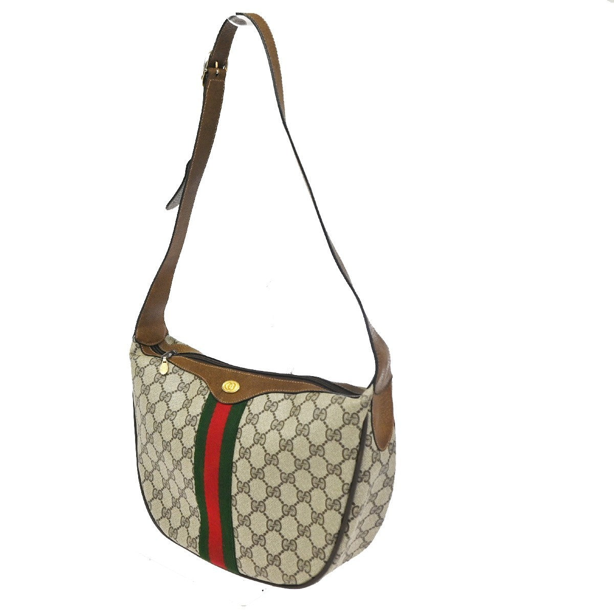 GUCCI Logo GG Pattern Sherry CrossBody Shoulder Bag PVC Leather BN Italy 31CA754
