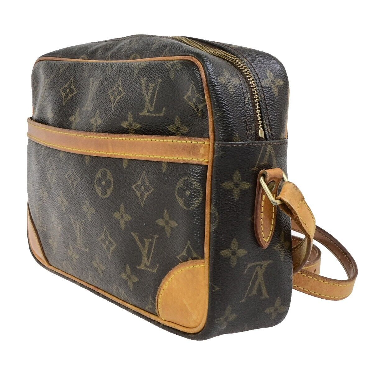 LOUIS VUITTON Trocadero 27 Shoulder Bag Monogram Leather Brown M51274 67FB294