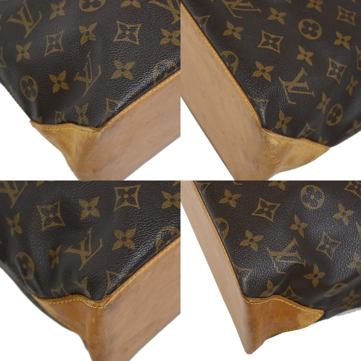 LOUIS VUITTON Cabas Piano Shoulder Bag Monogram Leather Brown M51148 10EE289
