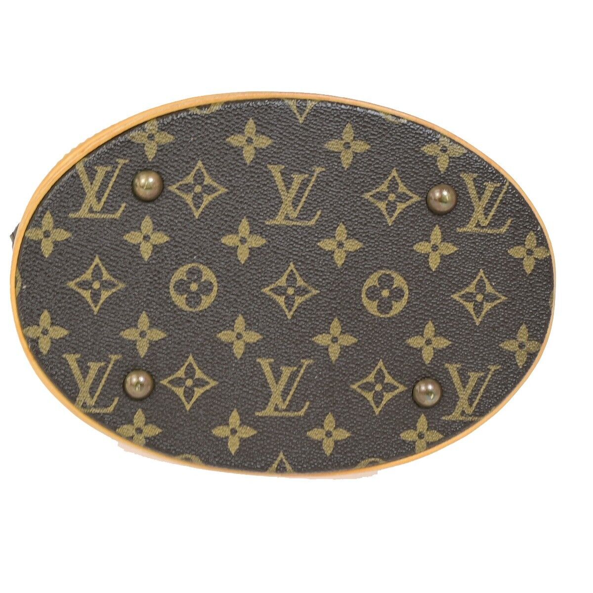 LOUIS VUITTON BUCKET PM Shoulder Tote Bag Monogram Leather Brown M42238 34EB427