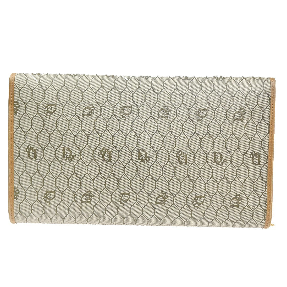 CHRISTIAN DIOR Honeycomb Pattern Shoulder Hand Bag PVC Leather BE France 32MA466