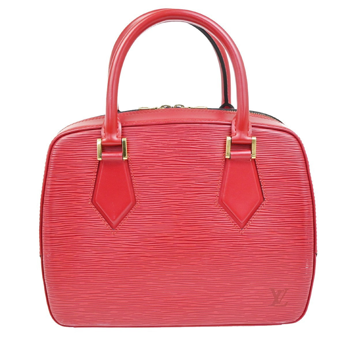 LOUIS VUITTON LV Sabron Logo Hand Bag Epi Leather Red France M52047 72RL901