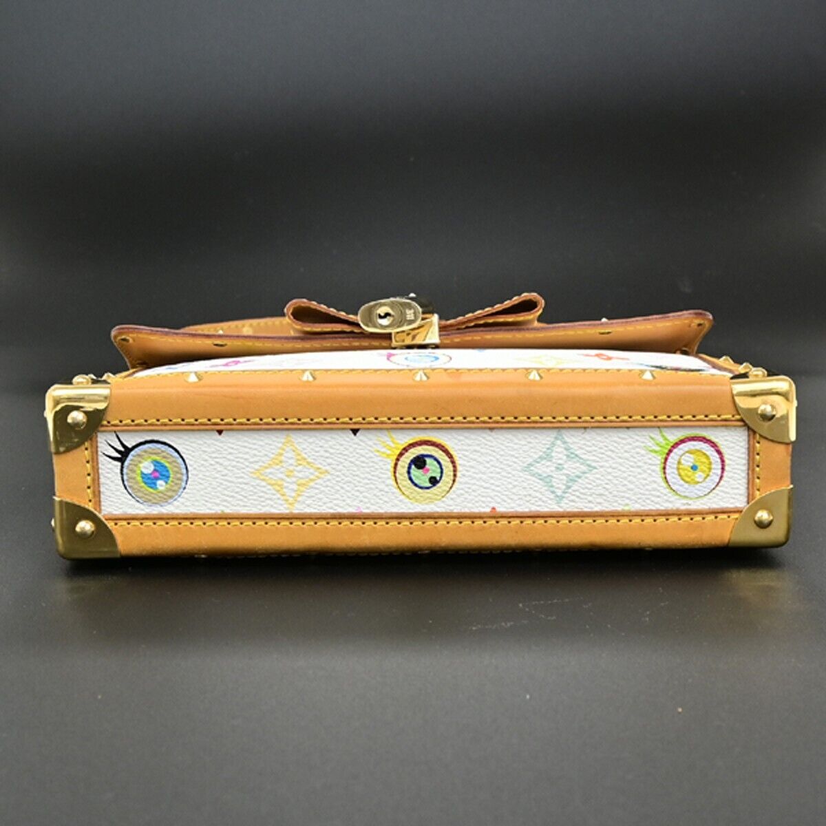 LOUIS VUITTON Eye Miss You Hand Bag Monogram Multi Color White M92055 307RF224
