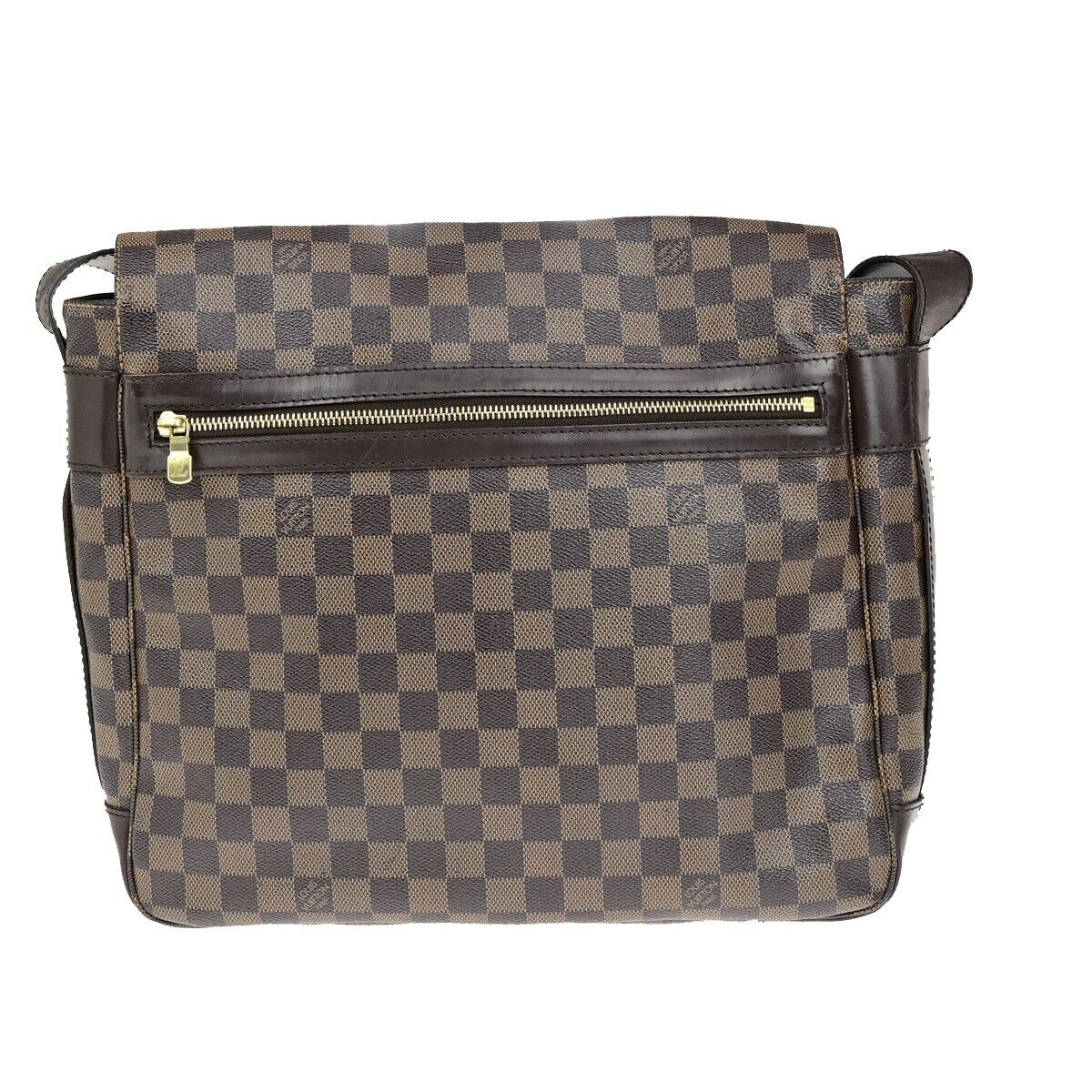 LOUIS VUITTON Bastille Shoulder Bag Damier Ebene Leather Brown N45258 70ED030