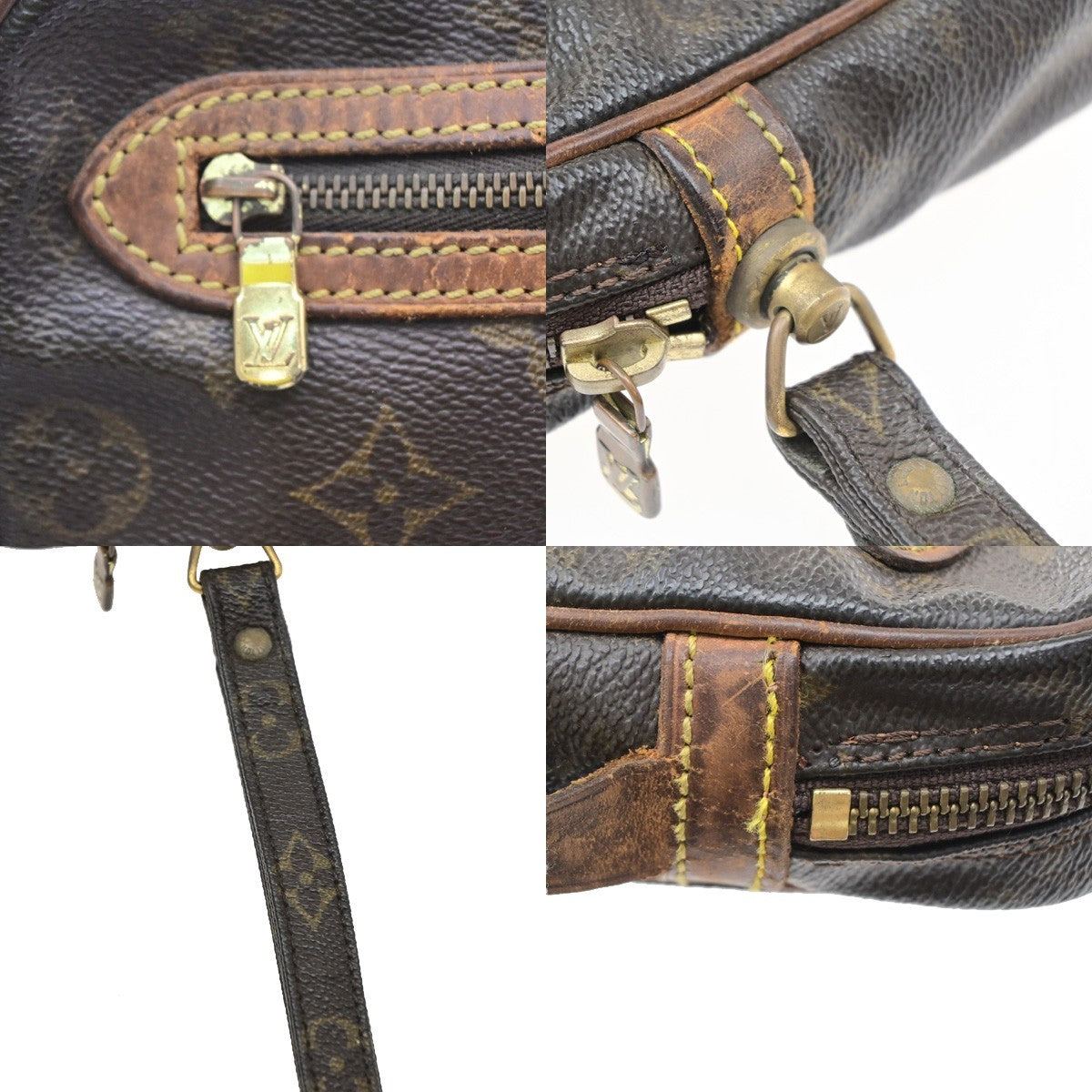 LOUIS VUITTON Marly Dragonne GM Clutch Hand Bag Monogram Brown M51825  07SA170