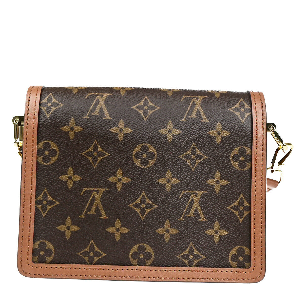 LOUIS VUITTON Mini Dauphine Shoulder Bag Monogram Reverse Brown M44580 342RK732