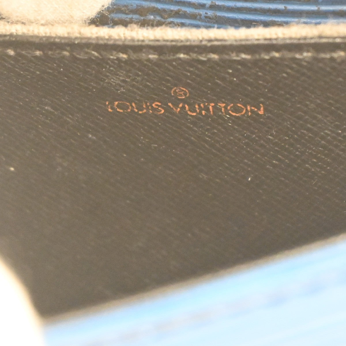 LOUIS VUITTON LV Mini Saint Cloud Shoulder Bag Epi Leather Blue M52215 83MA444