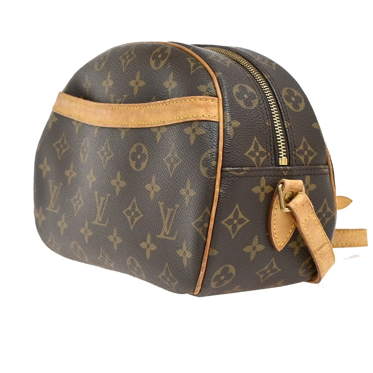 LOUIS VUITTON Blois Crossbody Shoulder Bag Monogram Leather Brown M51221 70EE809