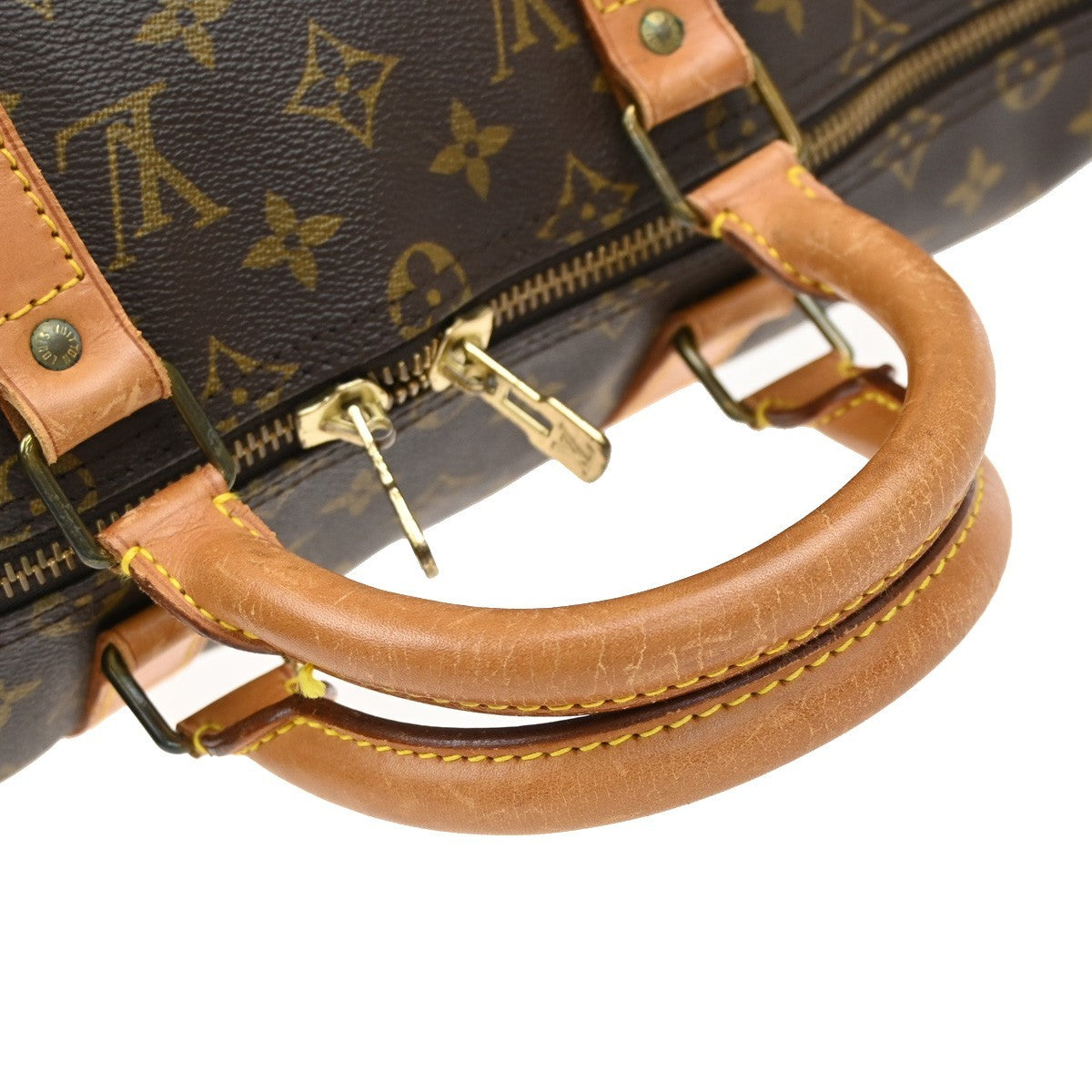 LOUIS VUITTON Keepall Bandouliere 50 2Way Hand Bag Monogram Brown M41416 72EF842