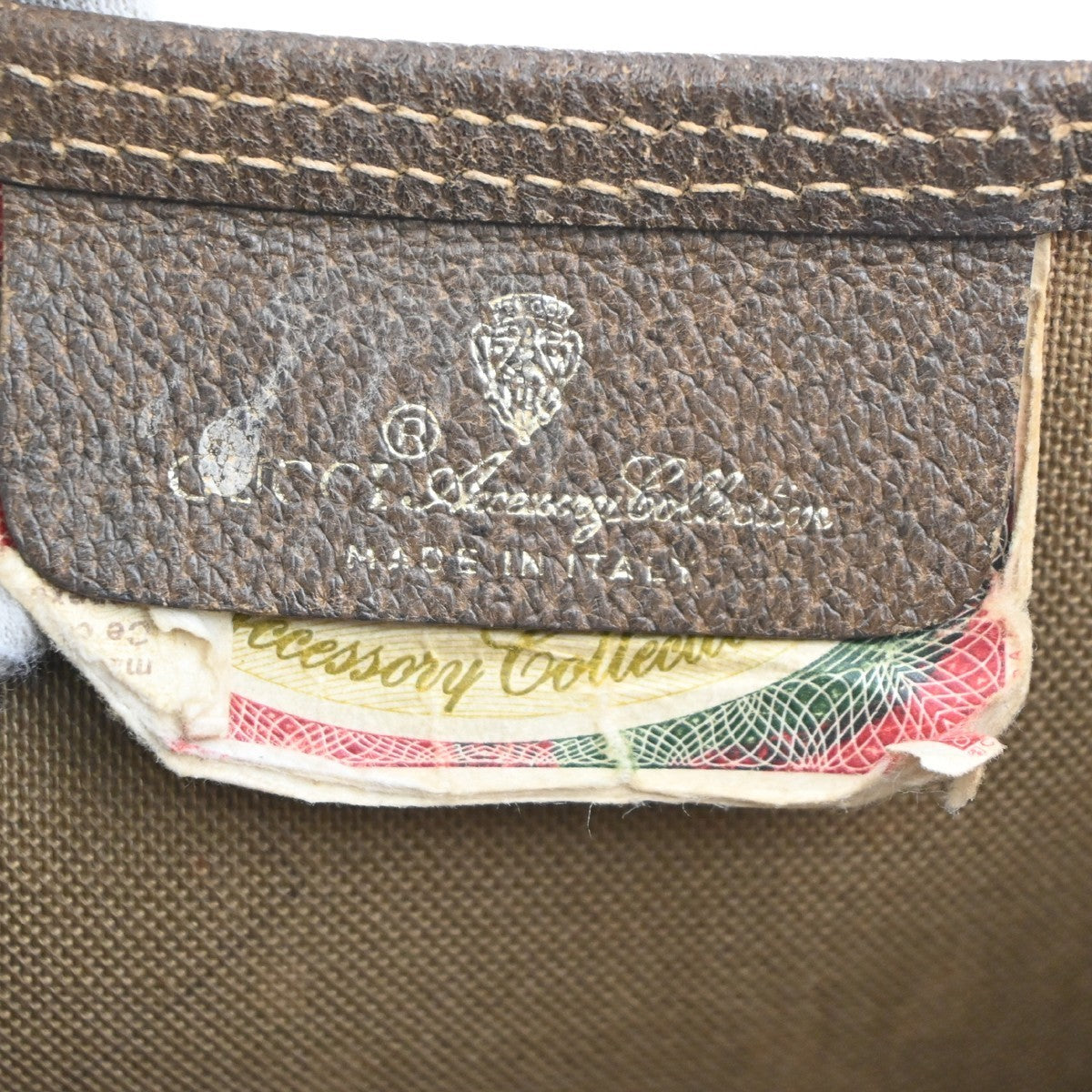GUCCI Logo Sherry GG Pattern Shoulder Hand Bag PVC Leather Beige Italy 68KC472