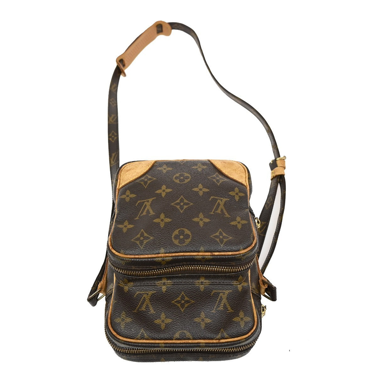 LOUIS VUITTON Amazon Shoulder Bag Monogram Leather Brown M45236 30TA041