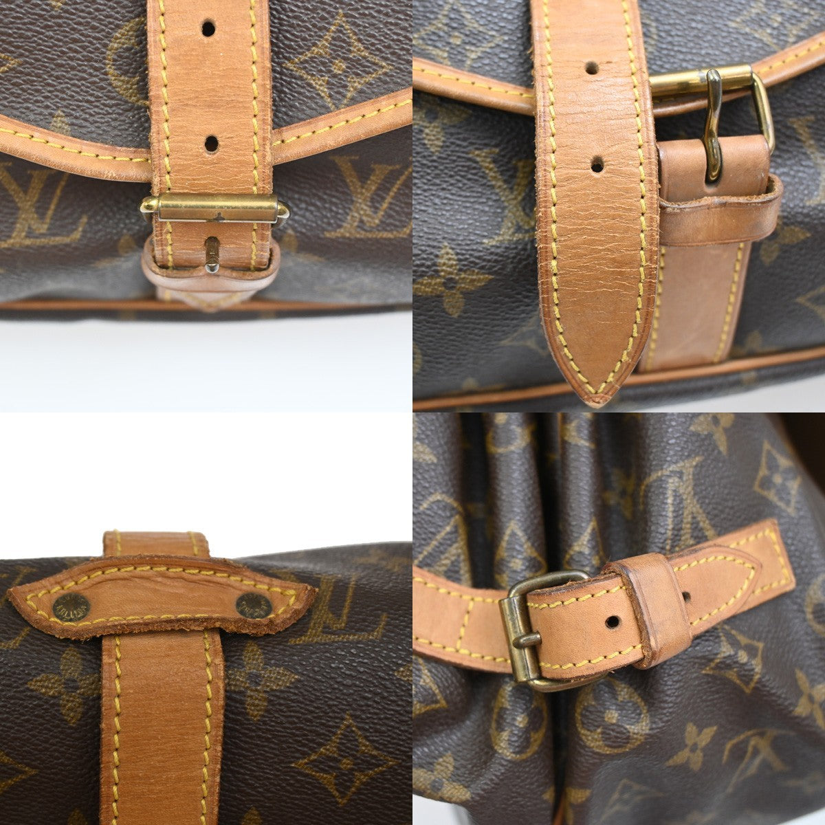 LOUIS VUITTON Saumur 35 Shoulder Bag Monogram Leather BN France M42254 88ZA276
