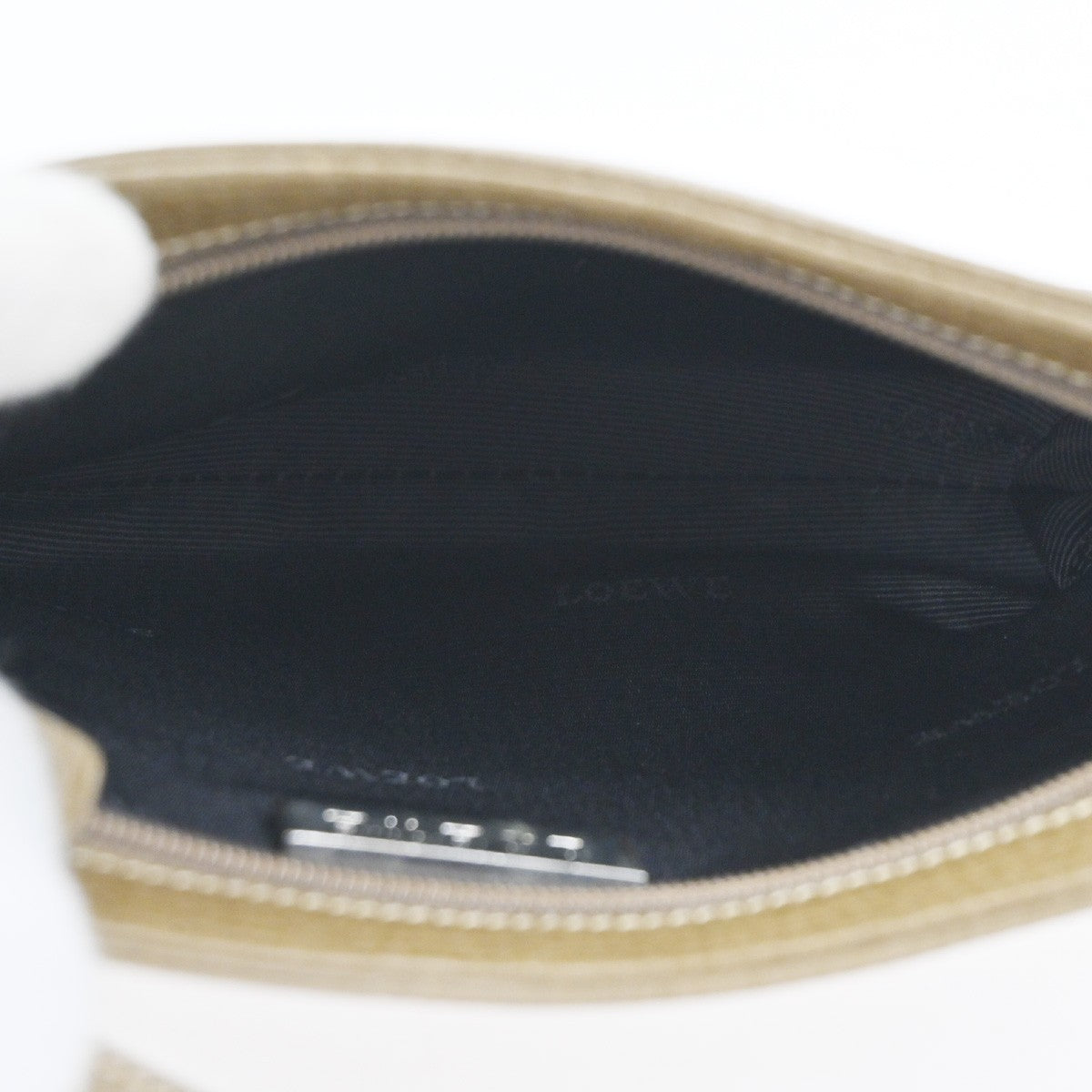 LOEWE Logo Shoulder Bag Embossing Leather Brown Spain SHW 70CA588