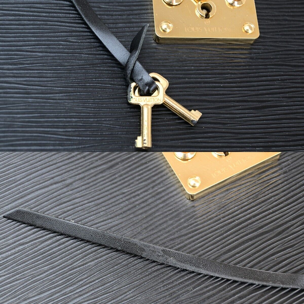 LOUIS VUITTON Serviette Fermoir Business Hand Bag Epi Leather BK M54352 65ED349