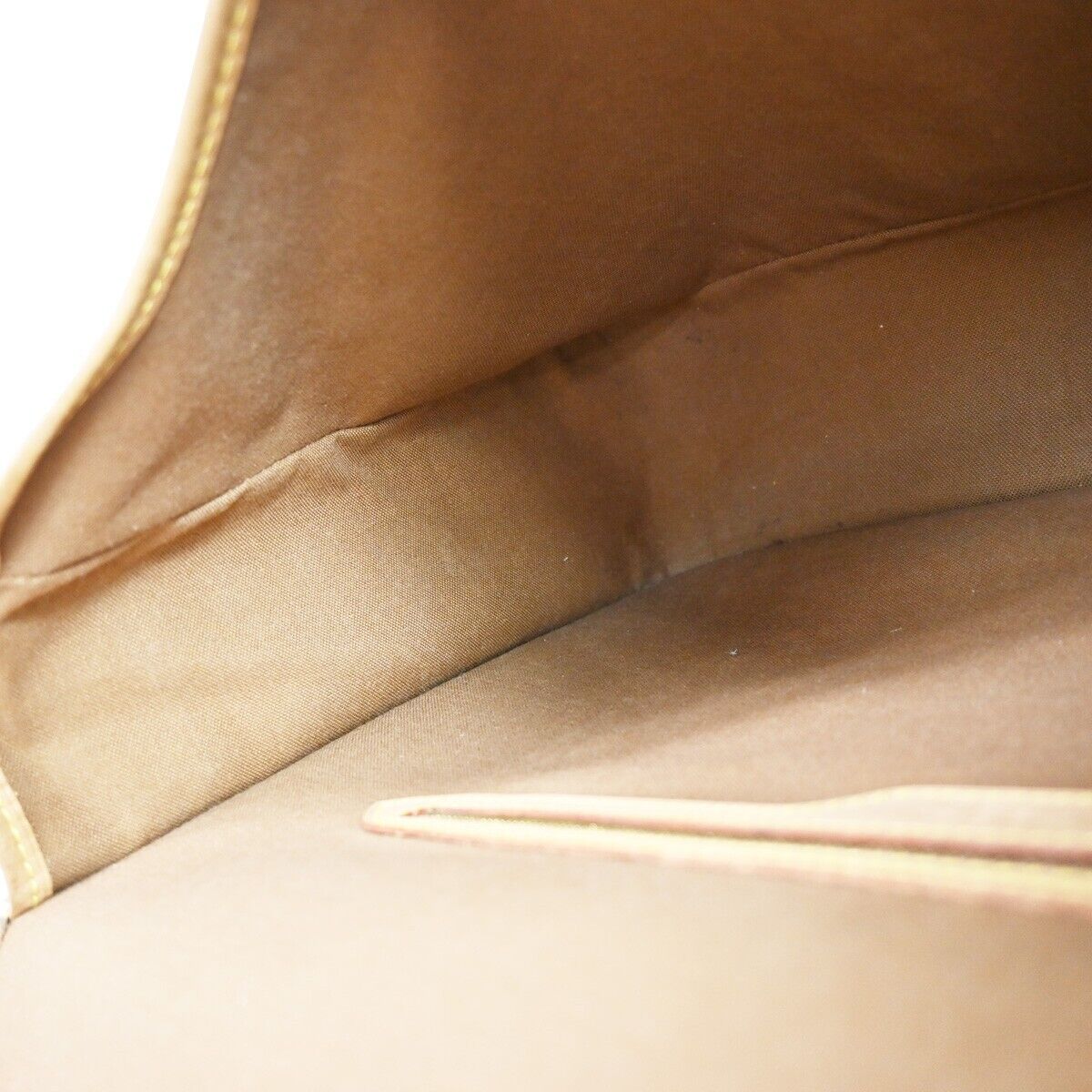 LOUIS VUITTON Gibeciere GM Shoulder Bag Monogram Leather Brown M42246 16EA839