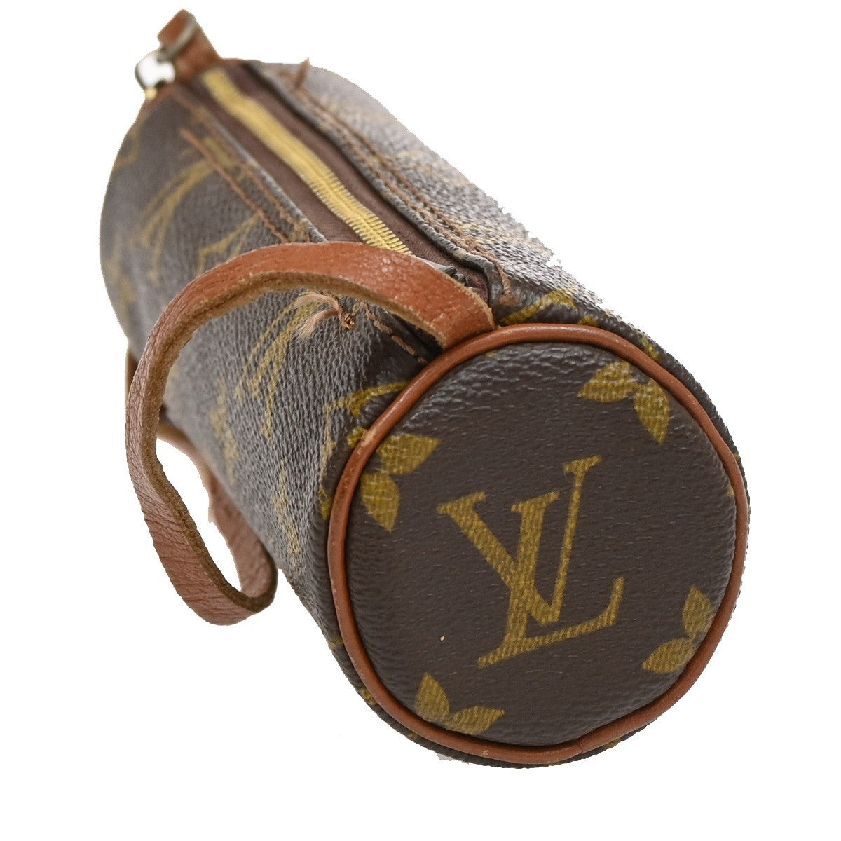 LOUIS VUITTON Pochette Papillon Hand Bag Monogram Leather Brown M51380 67DA038