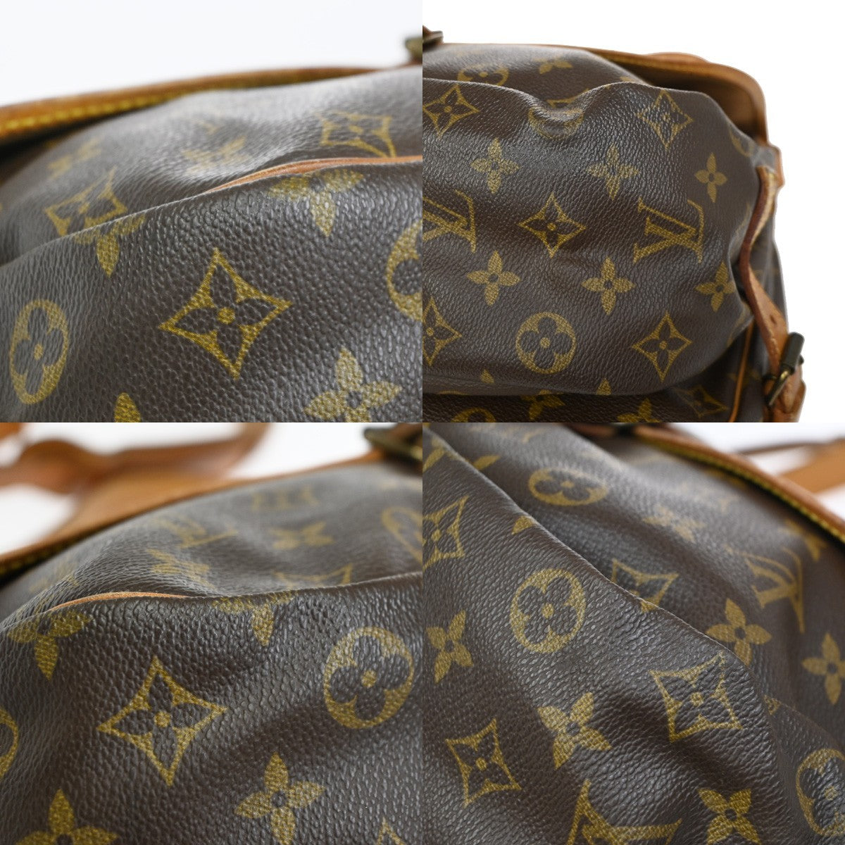 LOUIS VUITTON Saumur 35 Shoulder Bag Monogram Leather BN France M42254 87KC668