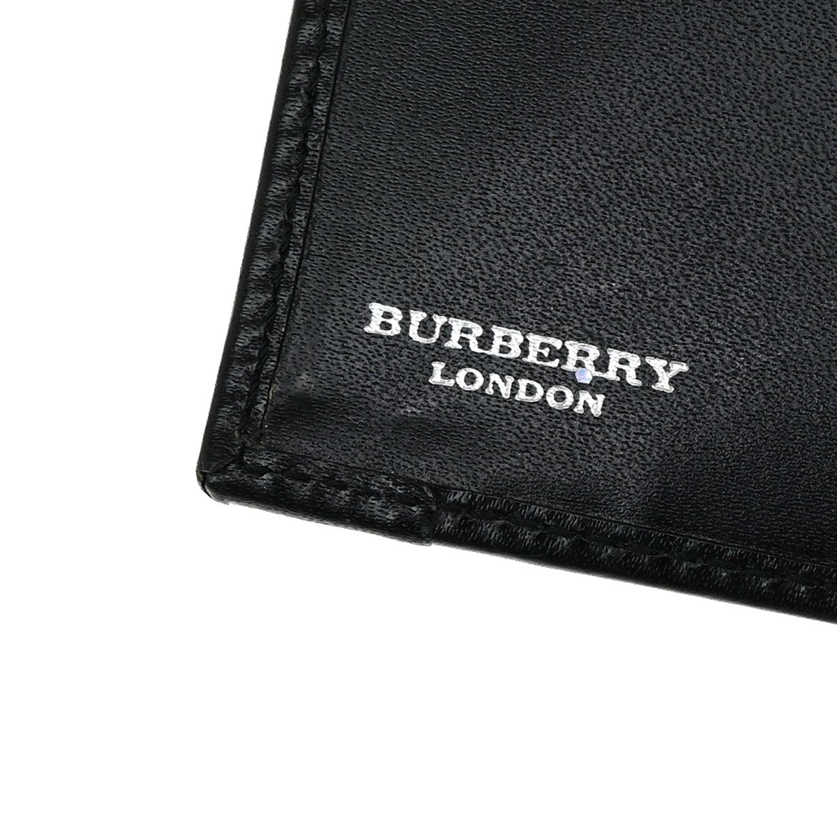 BURBERRY Logo Nova Check Compact Bifold Wallet Purse PVC Leather BN BK 07YH513