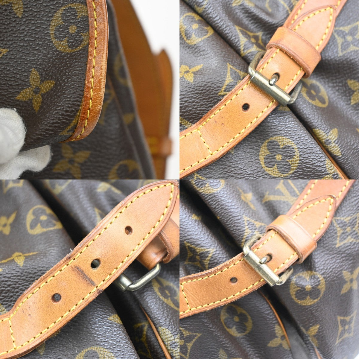 LOUIS VUITTON Saumur 35 Shoulder Bag Monogram Leather BN France M42254 13MA609