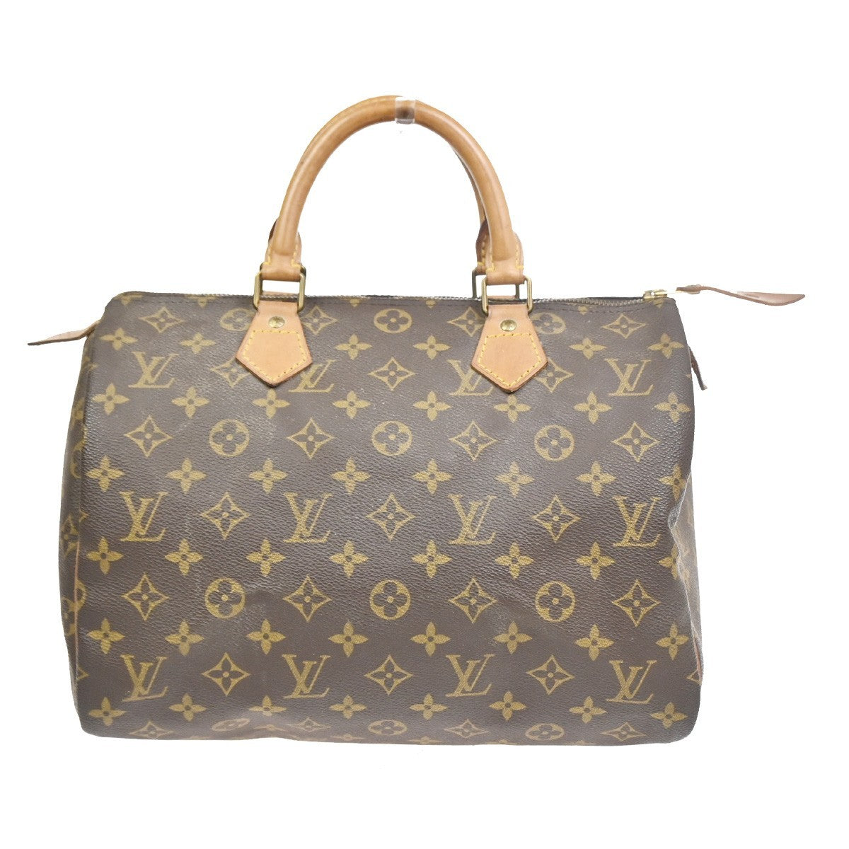 LOUIS VUITTON Speedy 30 Travel Hand Bag Monogram Leather Brown M41526  14SA082