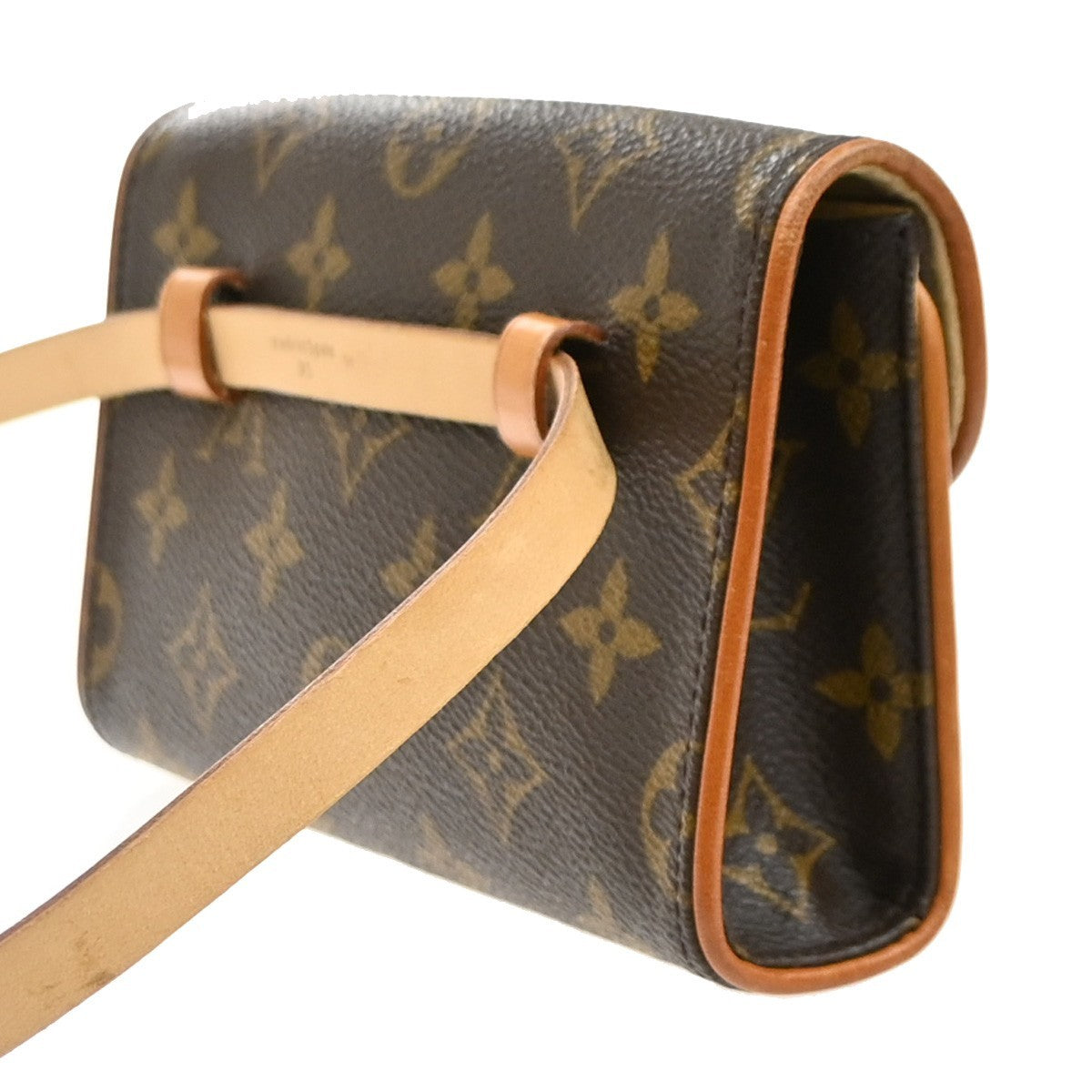 LOUIS VUITTON Pochette Florentine Bum Bag Monogram Leather Brown M51855 85MA630