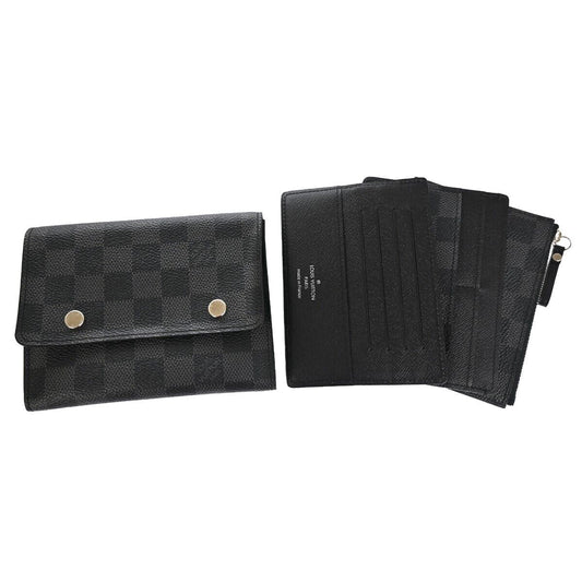 LOUIS VUITTON Portefeuille Compact Bifold Wallet Damier Graphite N63083 76MZ969