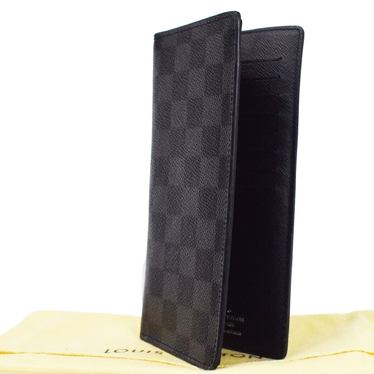 LOUIS VUITTON Portefeuille Brazza Wallet Bifold Damier Graphite N62665 35YC257