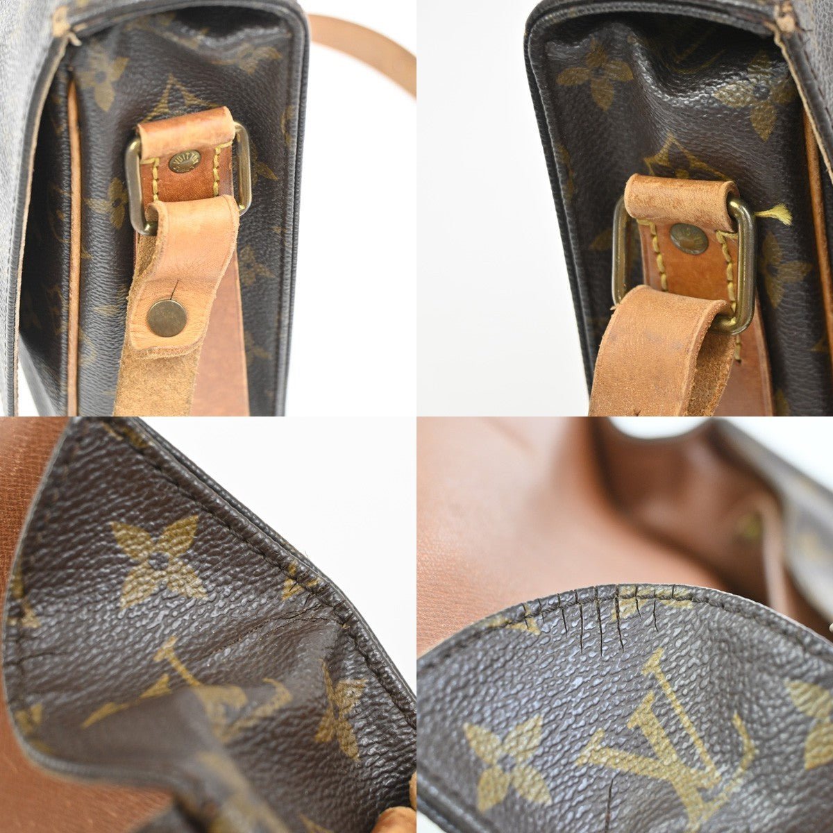 LOUIS VUITTON Cartouchiere GM Shoulder Bag Monogram Leather Brown M51252 67KC685