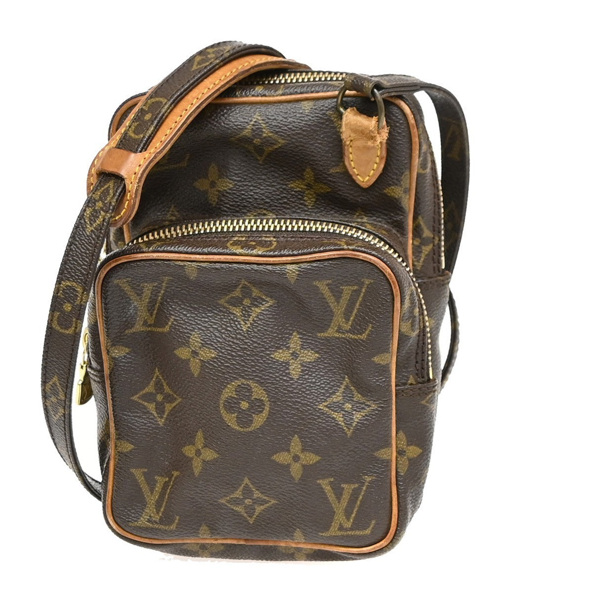 LOUIS VUITTON Mini Amazon Shoulder Bag Monogram Leather Brown M45238 30KC052