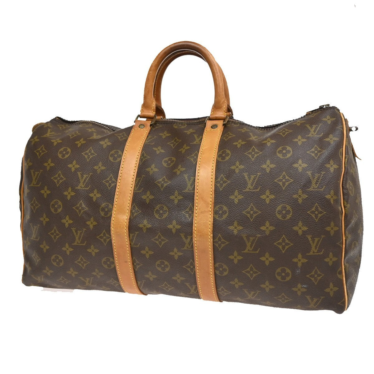 LOUIS VUITTON Keepall 45 Travel Hand Bag Monogram Leather Brown M41428 62AA092