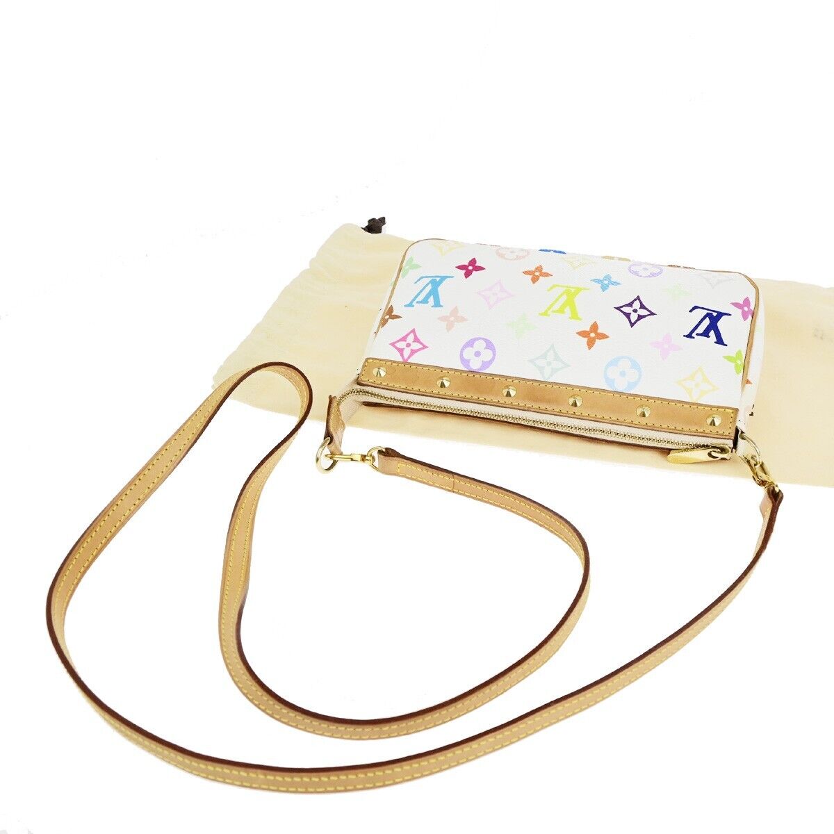 LOUIS VUITTON Pochette Accessoires Shoulder Bag Monogram Multi WE M92649 95EC936