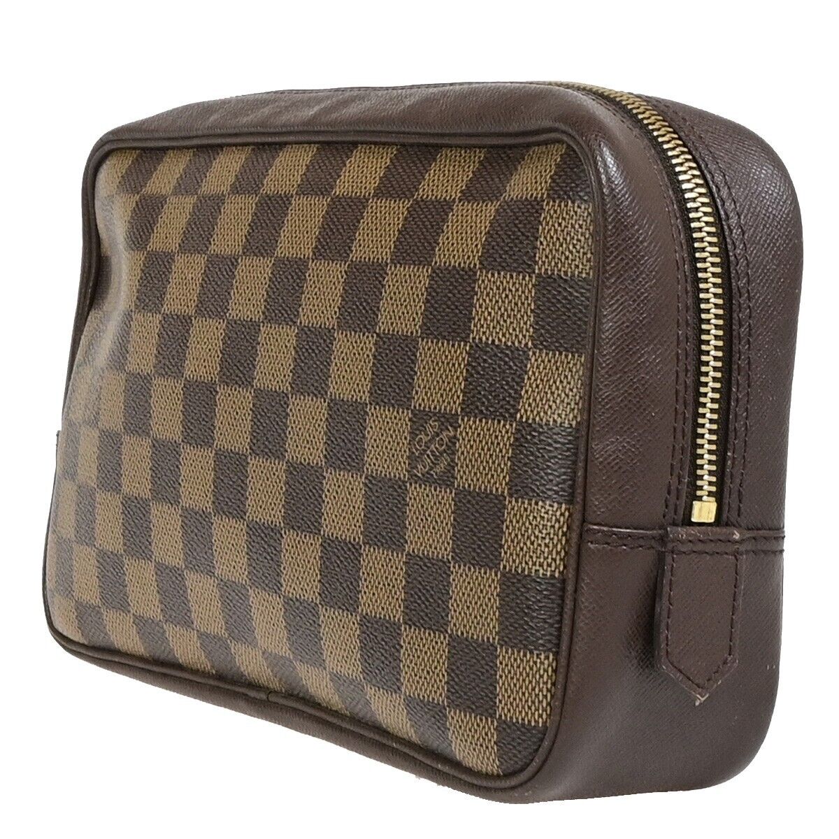 LOUIS VUITTON Trousse Toilette Pouch Clutch Bag Damier Leather BN N47623 85EC573
