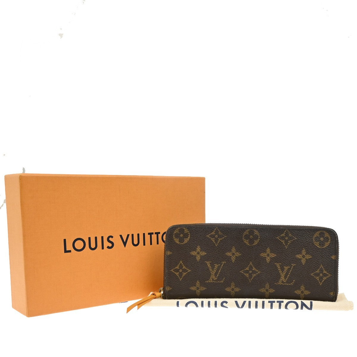 LOUIS VUITTON Portefeuille Clemence Long Wallet Monogram Brown M60744 83KB371