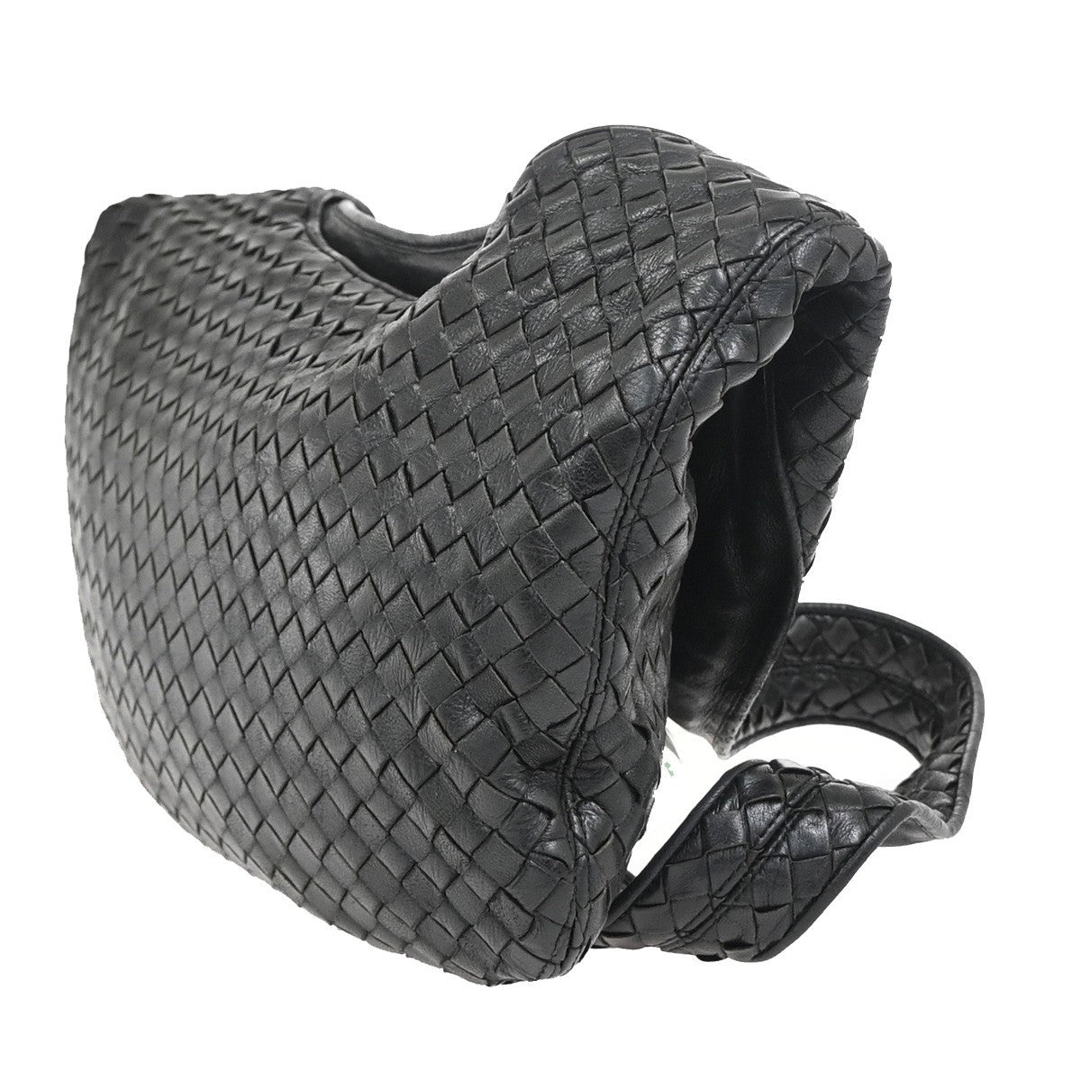 BOTTEGA VENETA Intrecciato Shoulder Crossbosy Bag Leather Black Italy 21ZA288