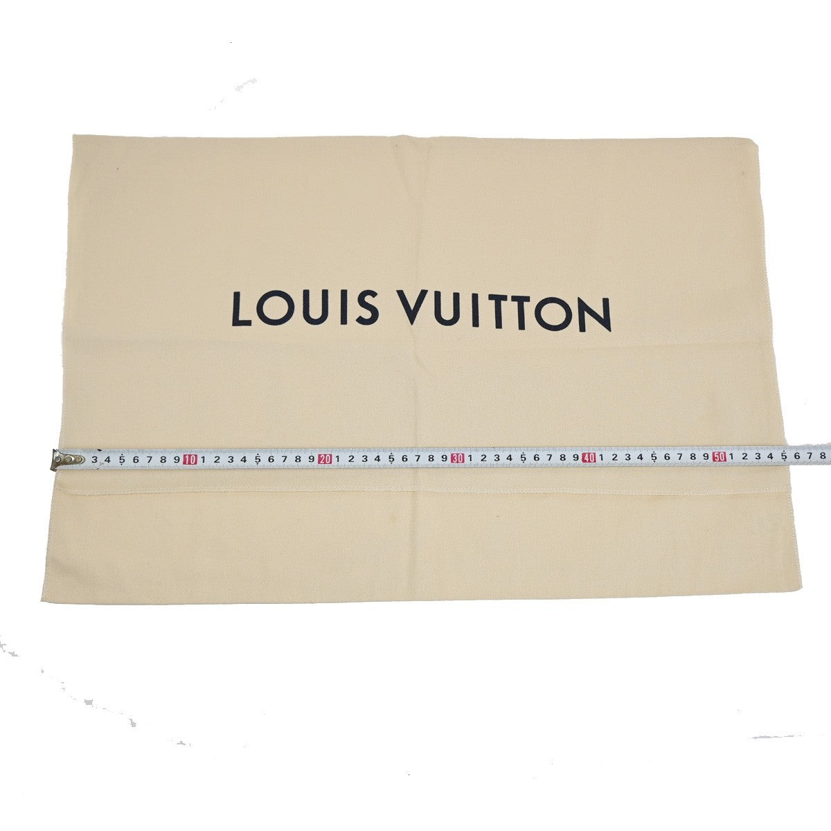 LOUIS VUITTON Logo 10 Set Dust Bag Drawstring Canvas Cotton Beige Brown 09KC872