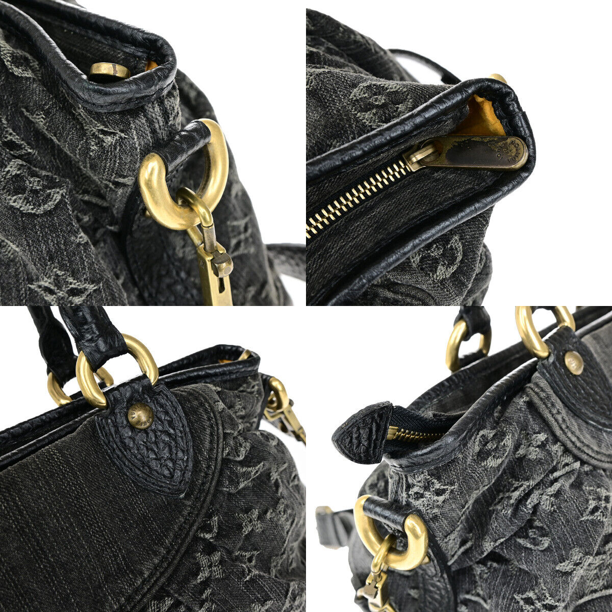 LOUIS VUITTON Neo Cabby GM 2Way Shoulder Bag Monogram Denim BK M95352 660YG092