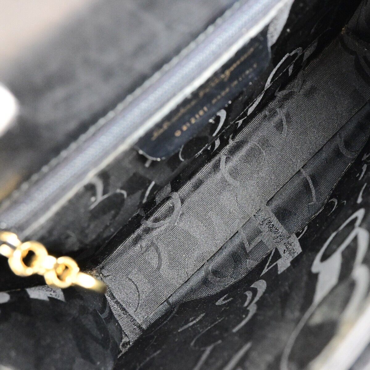 SALVATORE FERRAGAMO Logo Gancini Hand Bag Leather Black GHW Italy 36EC236
